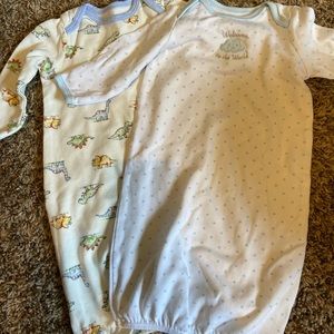 0-3m boy baby gowns like new